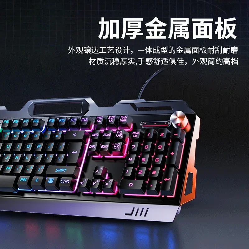 RGB Gamer Keyboard Gaming Keyboard and Mouse Headphone Gamer Kit Backlit USB Wired Computer KeyboardFor Pc Laptop 3 In1 Teclado photo 2
