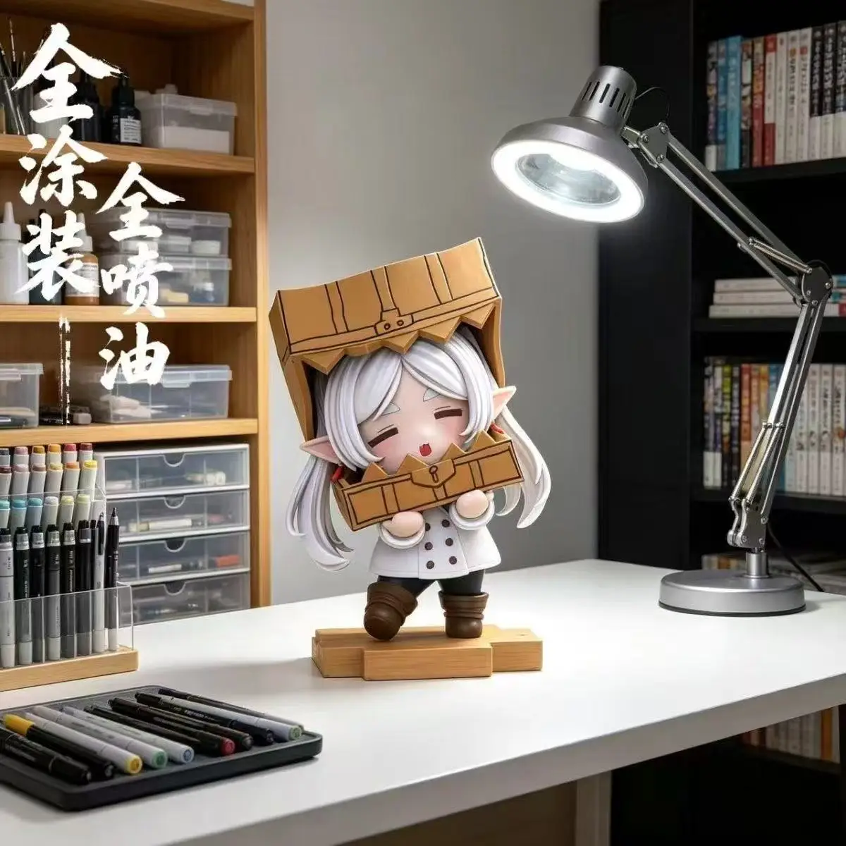 Frieren Beyond Journey's End Q Version Carton Head Frieren Figure Full Painting Spraying Anime Collection Model photo 2