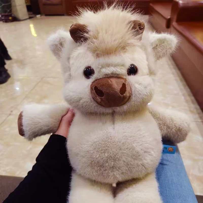 30/40cm Cute West Highland Calf Plush Toys Creative Run Fast Cartoon Soft Stuffed Animal Babys Appease Doll Pendat for Kid Gifts photo 2