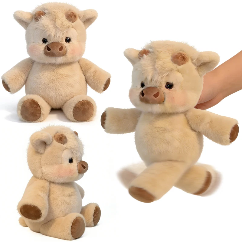 30/40cm Cute West Highland Calf Plush Toys Creative Run Fast Cartoon Soft Stuffed Animal Babys Appease Doll Pendat for Kid Gifts photo 1
