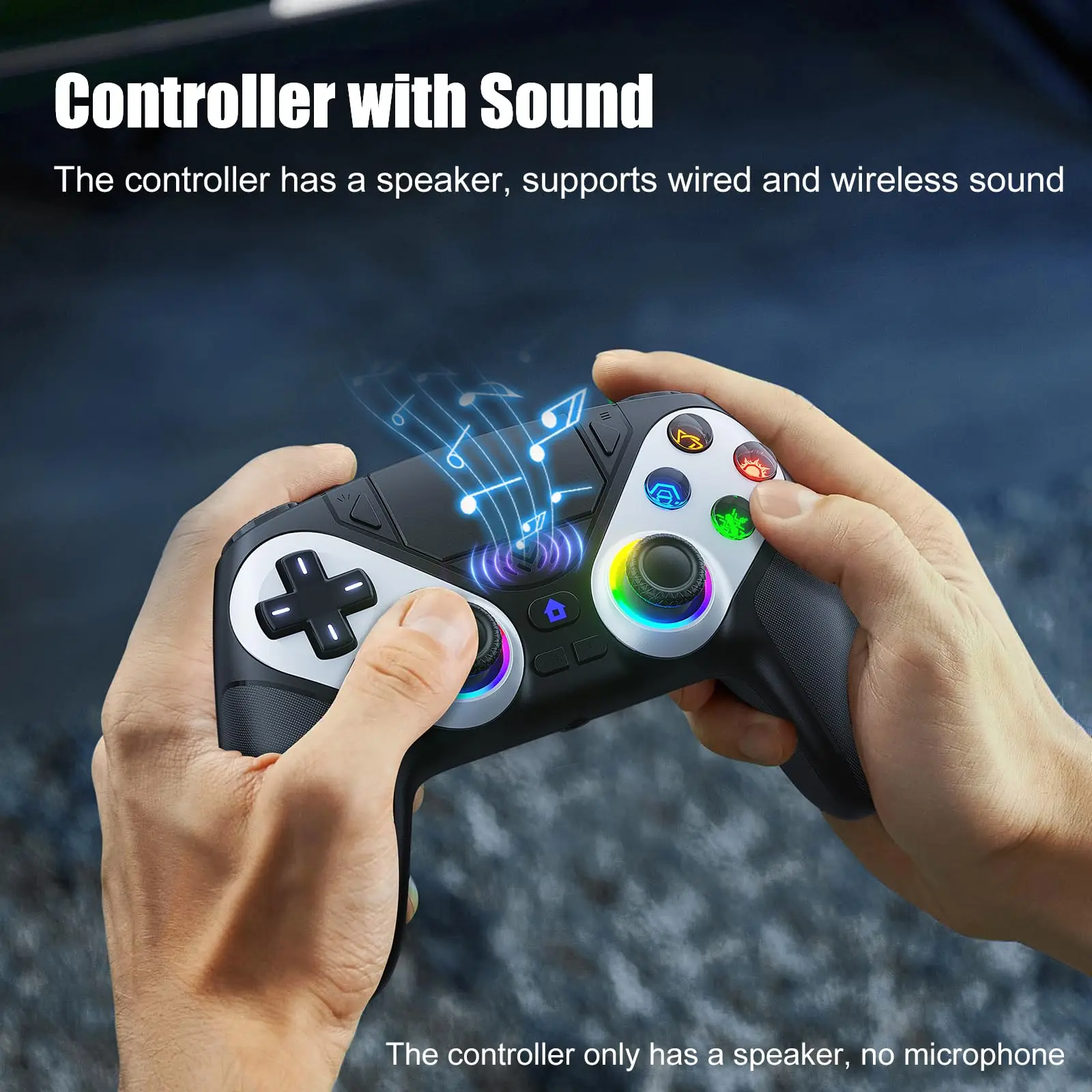 Gamepad For Playstation 5 PS5 Pro/Slim/PC RGB Lights Wireless Controller Dual Shock Marco/Turbo Sensitive Joystick Game Controle photo 5