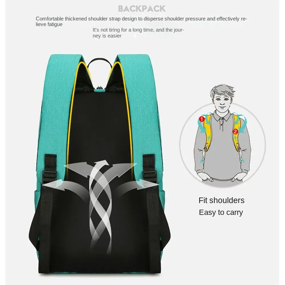 Men's Backpack Computer Bag Reflective Strip Ultra Light Commuting Bag Large Capacity Student Backpack photo 4