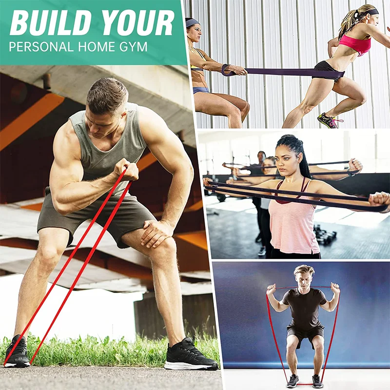 175-250LBS Yoga Multi-Purpose Thickened Heavy-Duty Elastic Band Fitness Training Resistance Stretching Band Thick Circle photo 6