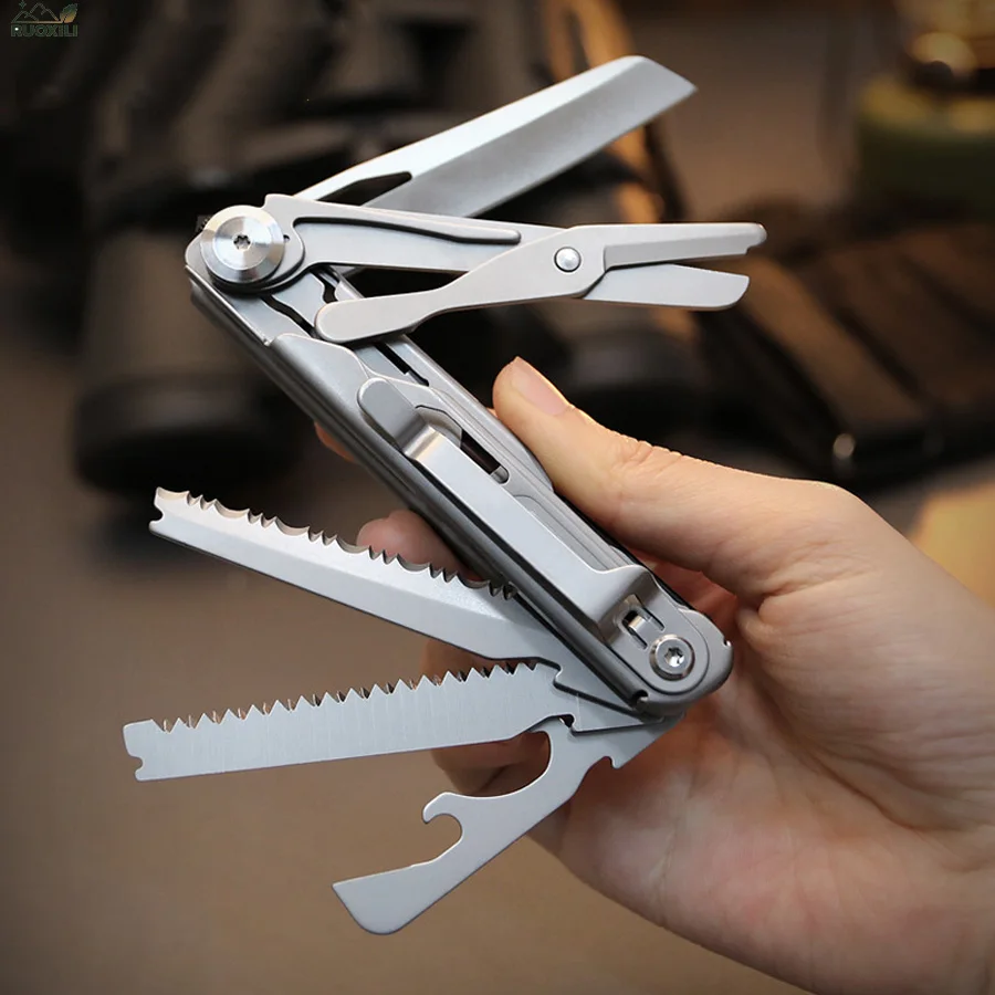 1Pc Pocket Multitool Knife,Durable & Versatile with Scissors & Bottle Opener - Ideal for Outdoor Adventures & Camping photo 1