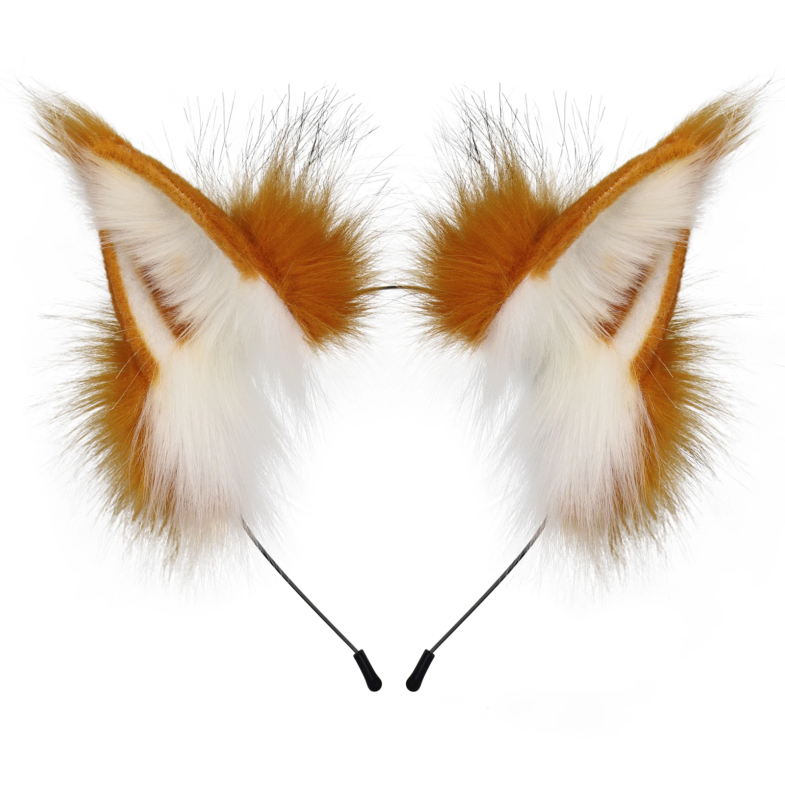 Animal Faux Fur Fox Wolf Ear Headband Furry Handmade Hairband Headwear Costume Cosplay Accessories photo 4