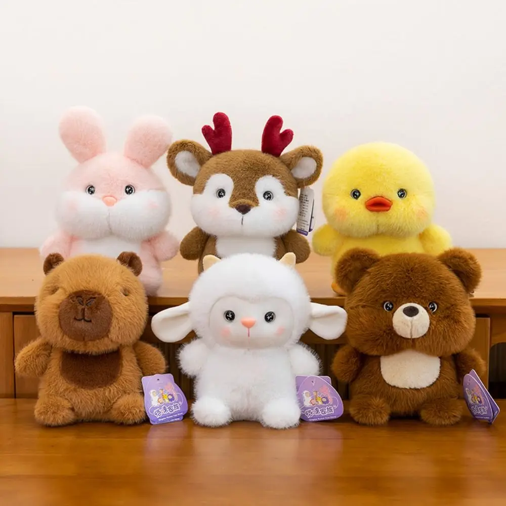 Cute 16cm Plush Companion Doll Capybara Elephant Stuffed Animal Pillow Plush Bear Animal Plush Toy Sleeping Gift photo 4