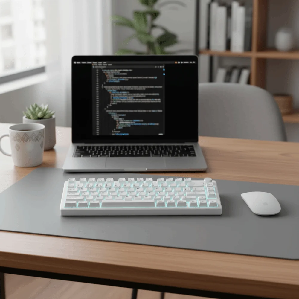 Wired Connection Gaming Mechanical Keyboard Compact Layout Ultra-Quiet Mechanical Feel Keyboard 75 Layout photo 5