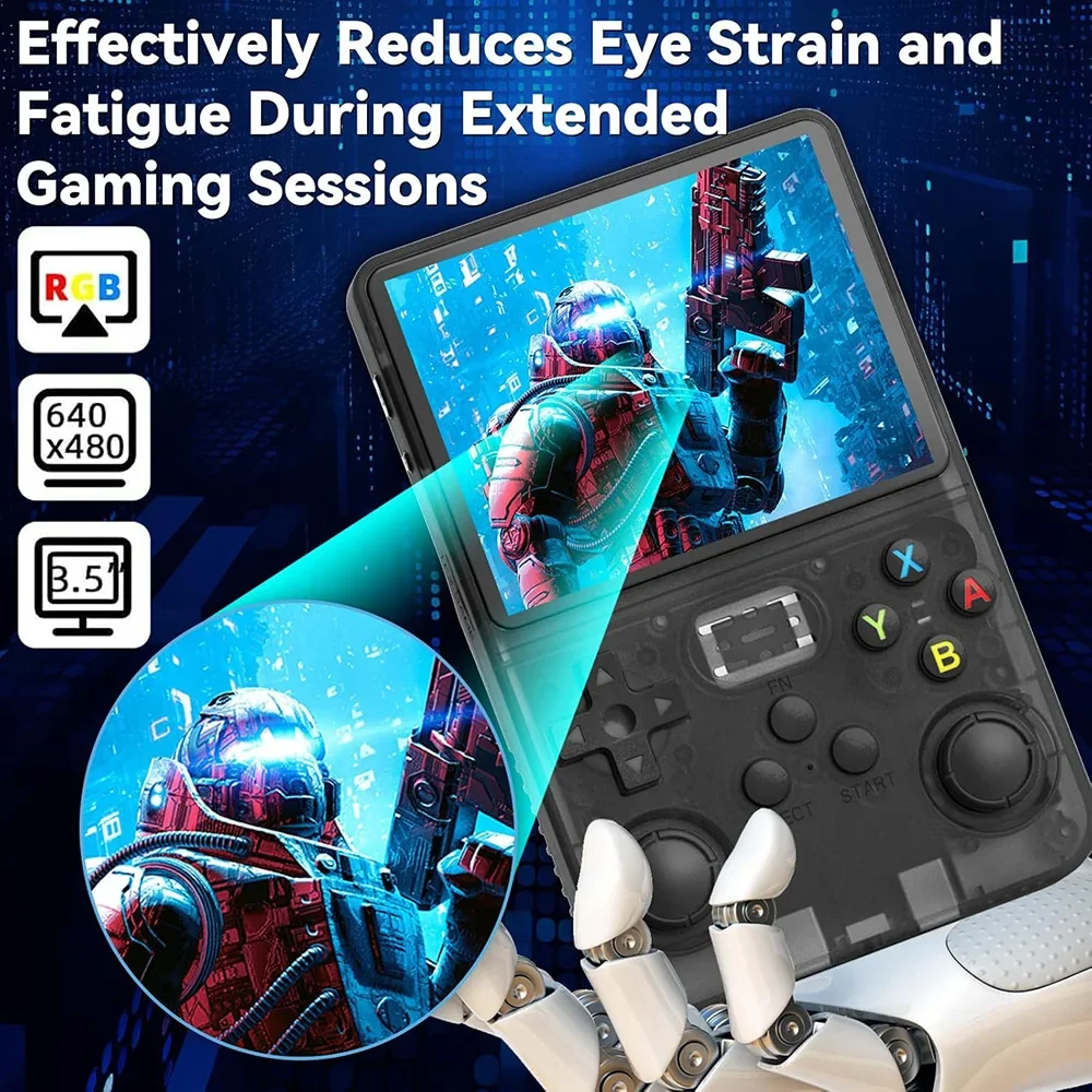 R36S Handheld Retro Game Console Classic ARKOS System 3.5 Inch Portable Video Gaming Console with Single Card for Kids Gift photo 3