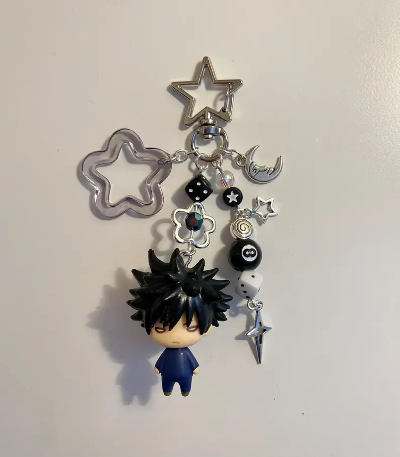 Handmade JJK Figurine Keychains y2k Bag charm Unique Anime Accessory photo 2