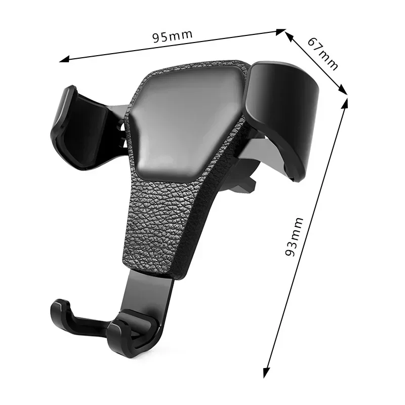 Heavy Duty Gravity Car Phone Mount Air Vent Clip Universal Shockproof Anti Shake Mobile Phone Holder One Hand Quick Pick Place Strong Grip Cradle Stand For Samsung Android Smartphone 360 Rotation Adjustable Easy Installation Secure Fit Car Vent Mount photo 8