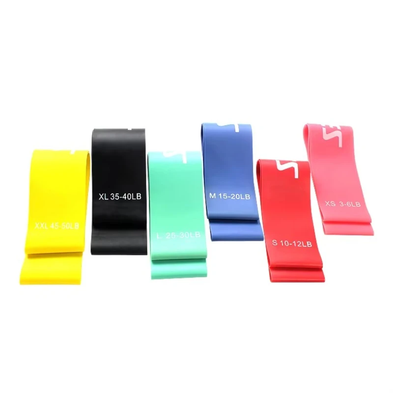 Colorful Tension Belt Elastic Belt Yoga Fitness Tension Ring Plastic Leg Core Sports Gym Home Exercise Ring Resistance Belt Suit photo 5