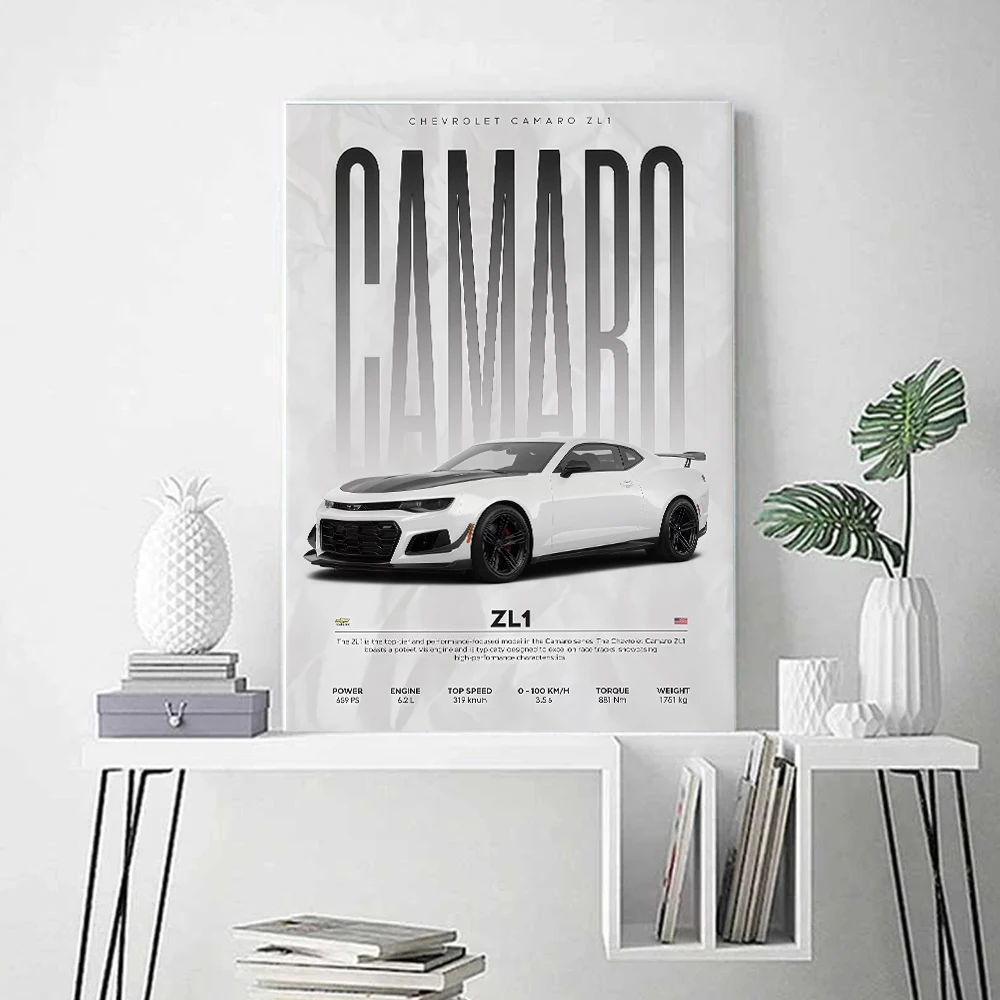 Modern Famous Cars W16 750S Canvas Painting Wall Art Fashion Luxury Sports Car Poster Prints For Living Room Home Decor Gift photo 5