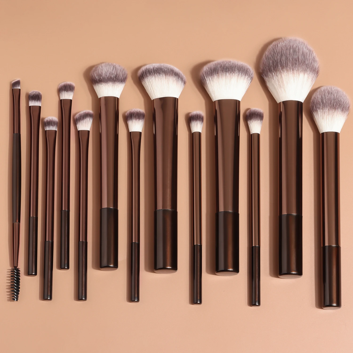 13PCS Makeup Brush Set Foundation Concealer Powder Eyeshadow Blush Brush Kabuki Blending Cosmetic Beauty Tool for Face photo 2