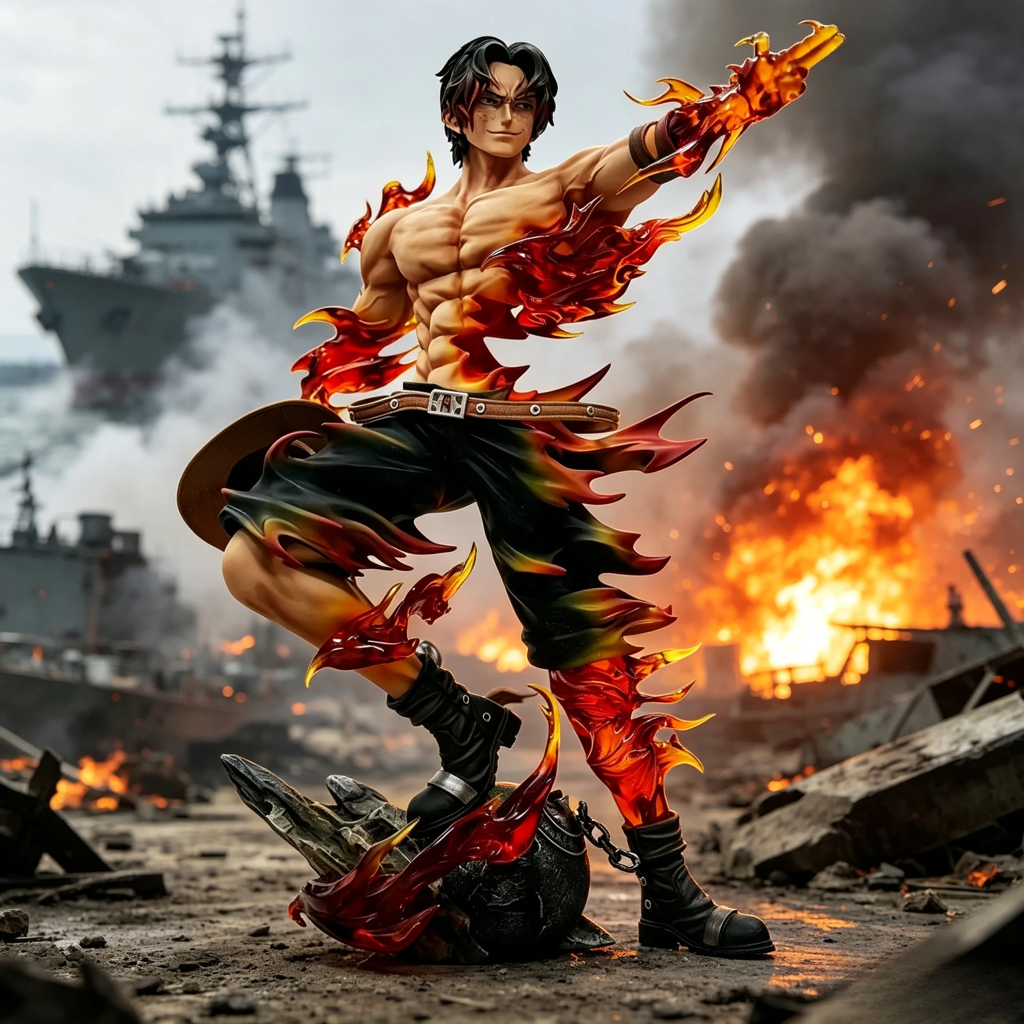 One Piece Ace Anime Figure Portgas·D· Ace Action Figurine Statue Pvc Gk Model Collection Desktop Decoration Toy Birthday Gifts photo 1