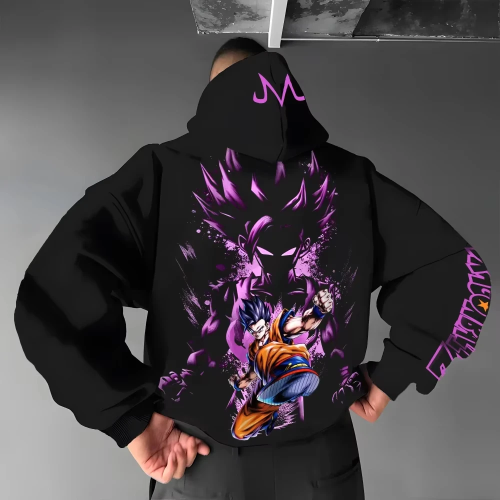 Men's New Dragon Ball Men's Zipper Coat Hoodie Sweater Long-sleeved Jacket Son Gohan Anime Spring and Autumn Niche Trendy Top photo 2