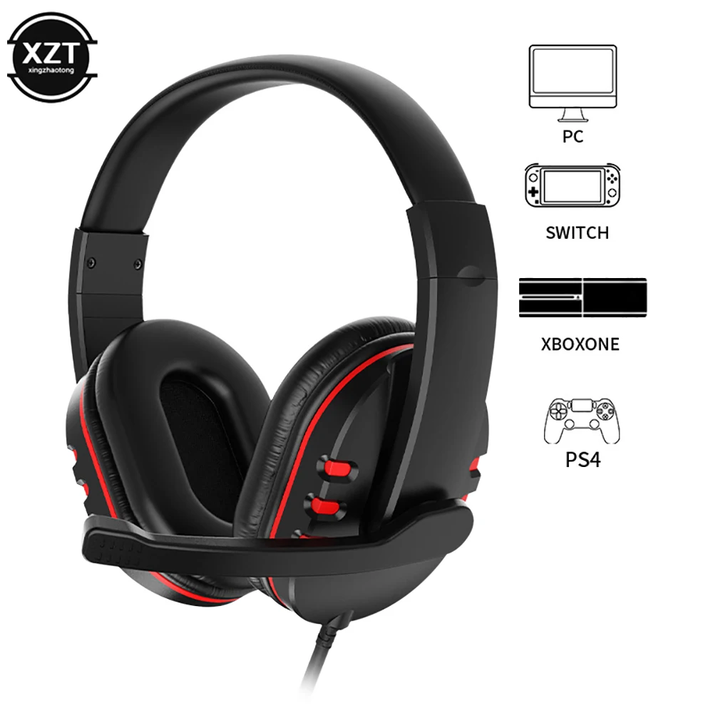 Wired gaming Headphones Gamer Headset with Microphone For PC Computer Laptop PS4 PS5 Play Station 4 5 Nintendo Switch Tablet photo 2