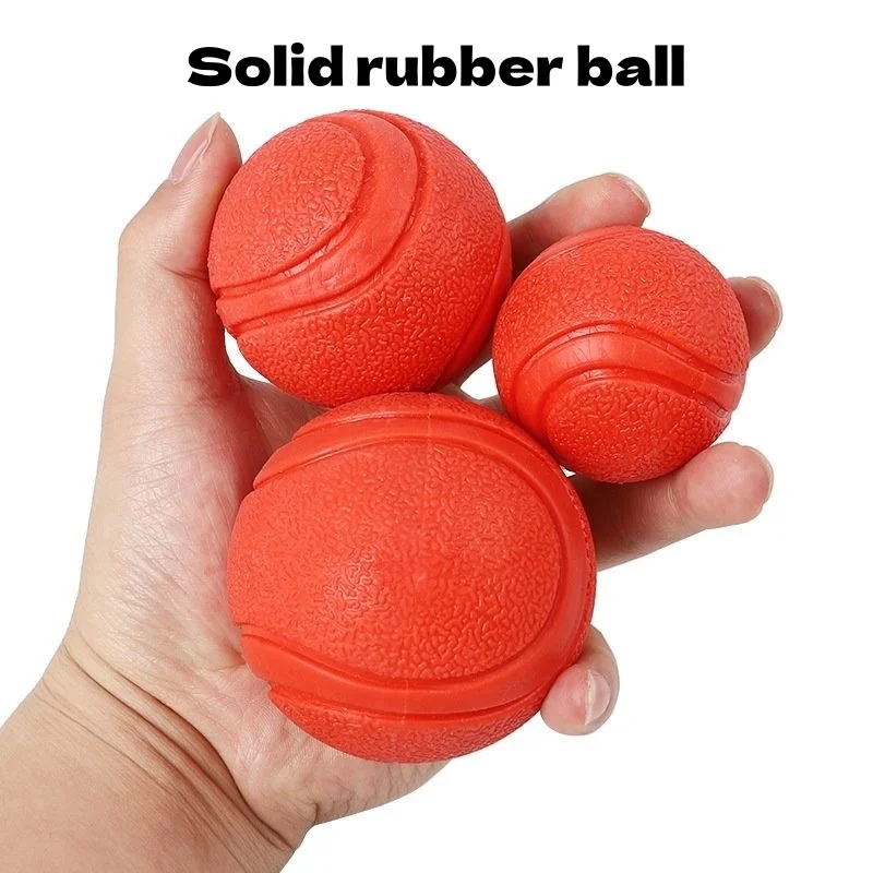 Puppy Dog Toy Bouncy Rubber Ball High Bounce Durable Chew Resistant Pet Toys Outdoor Throw And Fetch Training Ball For Dogs photo 2