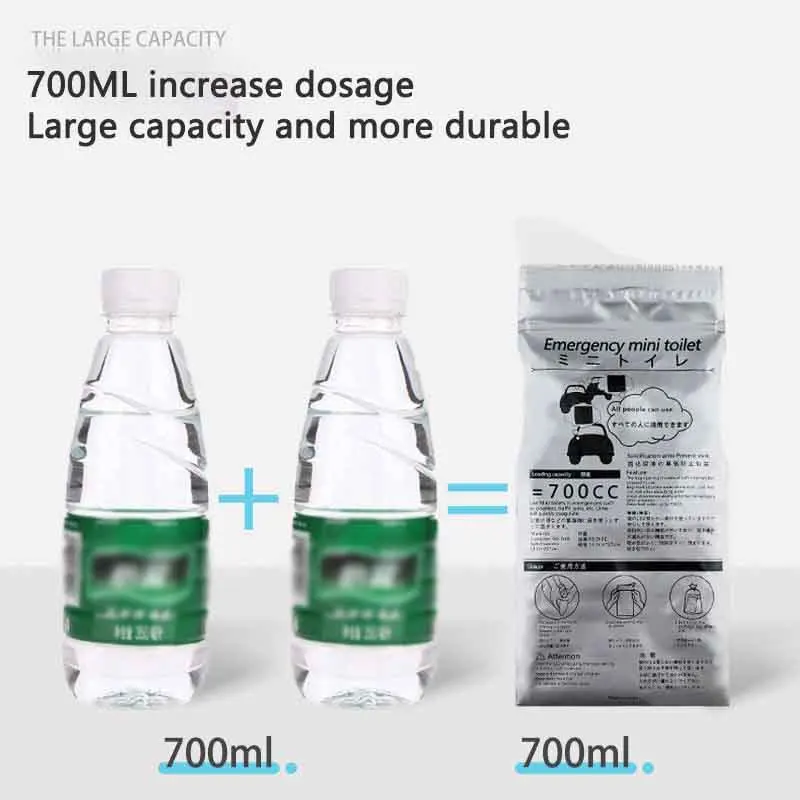 TARKA Camping Emergency Urinate Bags Disposable Piss Bags Travel Mini Mobile Toilet Portable Urine Bag Baby Vomiting Bag photo 5