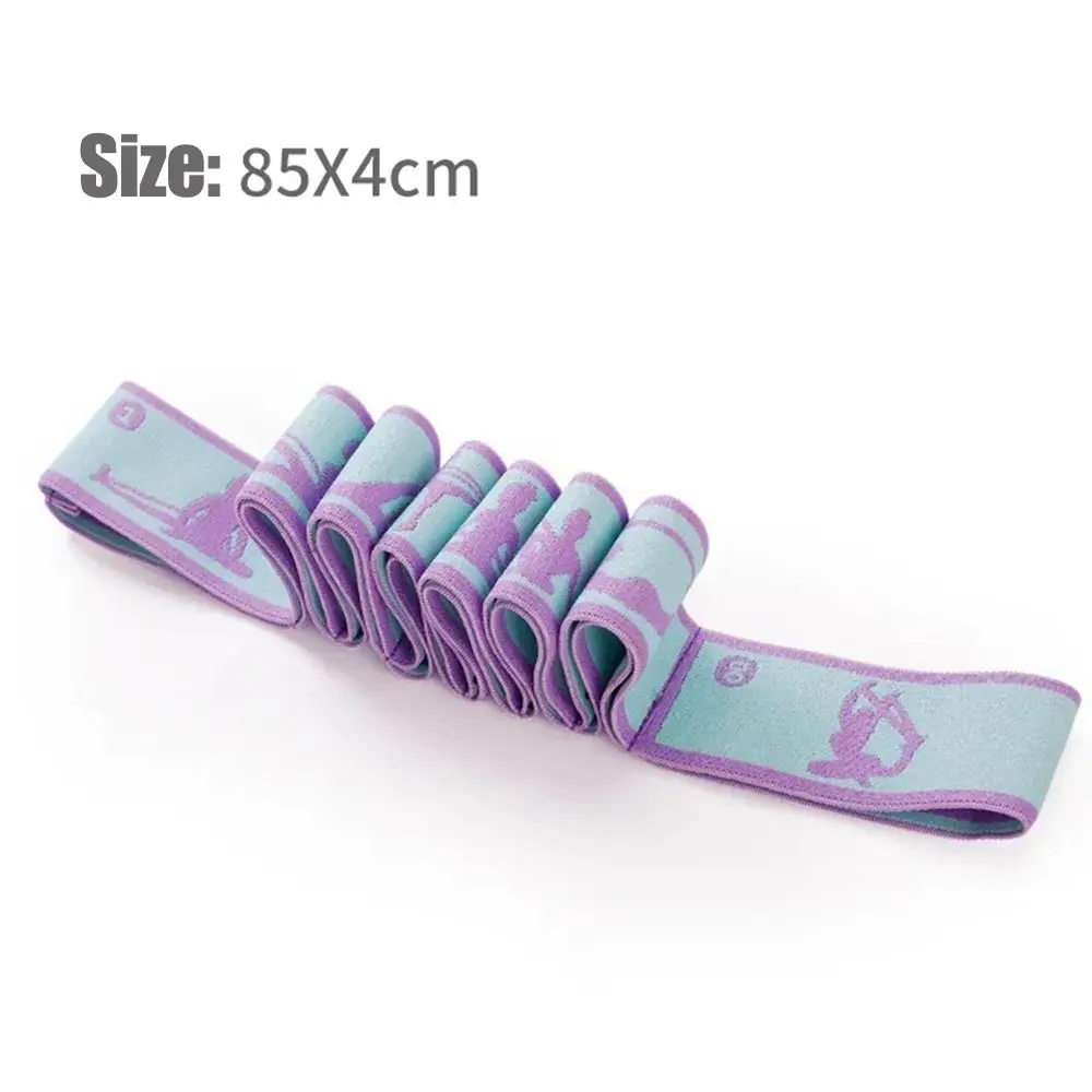 Yoga Stretching Belt Dance Stretching Band Elastic Yoga Resistance Bands Home Pilates Exercise Pull Strap Belt Fitness Sport photo 6