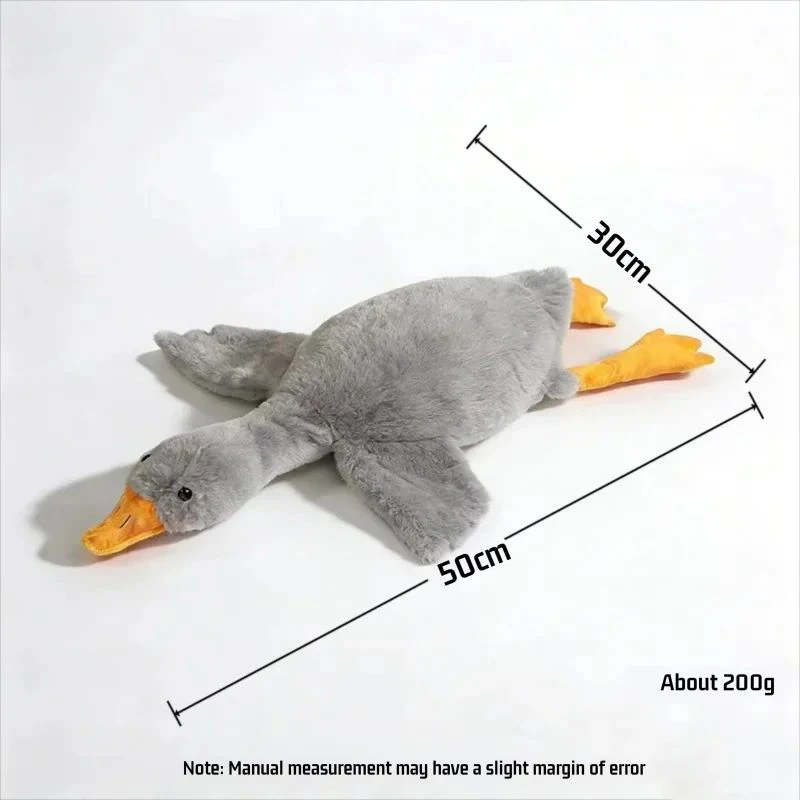 50cm Goose Plush Toy Soft Stuffed Pillow Cats Dogs Relax Pet Companion Anxiety-Relieving Dog Buddy Energy Release Gift for Pets photo 2