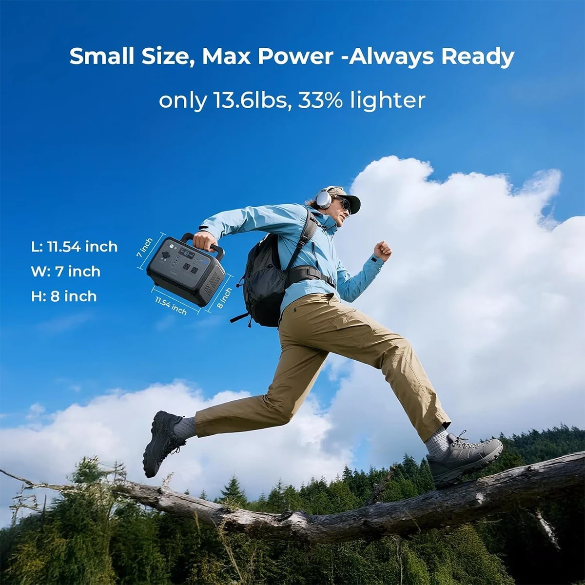 OUKITEL P800 Portable Power Station 512Wh LiFePO4 Solar Generator, 800W Pure Sine Wave AC Outlets, 100W PD USB-C, UPS, MPPT Solar Charging, QC3.0, DC Output, LCD Display for Camping Home Emergency RV Outdoor photo 2