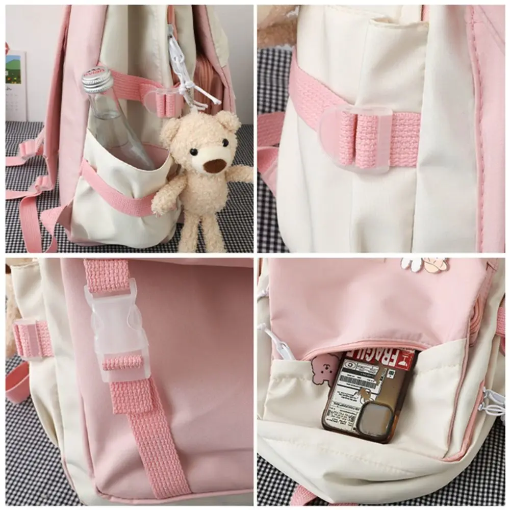 Multifunctional Waterproof Book Bag Nylon Large Capacity Backpack College Bag Travel photo 2
