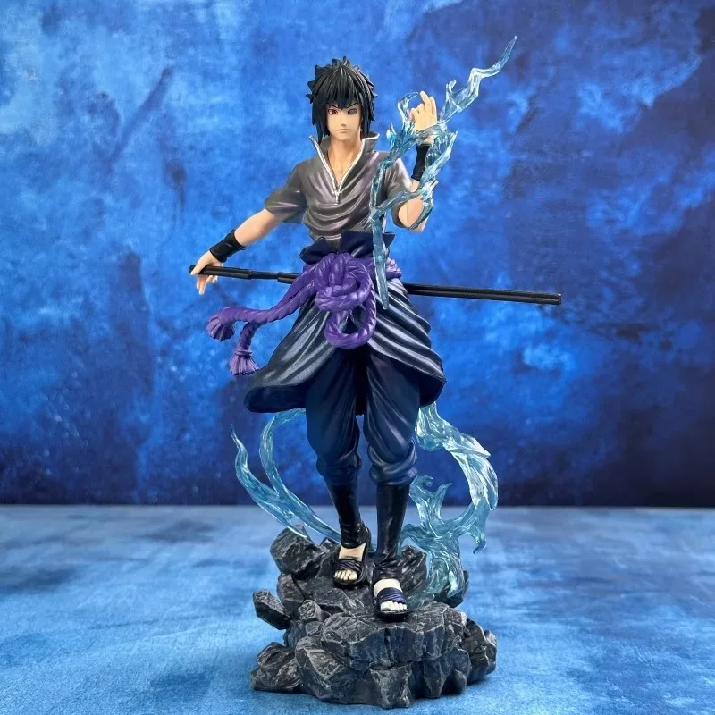 **23cm Naruto Anime Figure Uzumaki Naruto Uchiha Sasuke Action Model Pvc Statue Desktop Ornament Collection Toys Gift photo 4