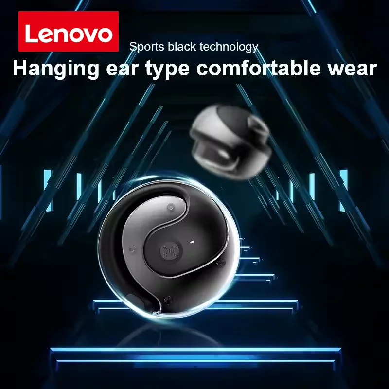 Lenovo OWS Wireless Headphones Bluetooth Headset with Mics HiFi Stereo Sound Earphones Smart Touch Sports Waterproof Earbuds photo 4