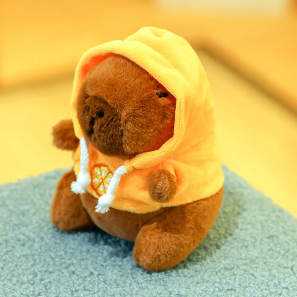 Cute Capybara Plush Toy Hoodie with Wings Simulation Doll Small Size Stuffed Animals Anime Fluffty Toy Birthday Party photo 4