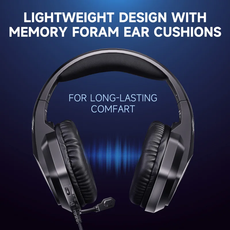 Over-Ear Wired Esports Gaming Headset With Microphone, Lightweight Design For Comfortable Wearing, Equipped With Powerful Driver photo 4