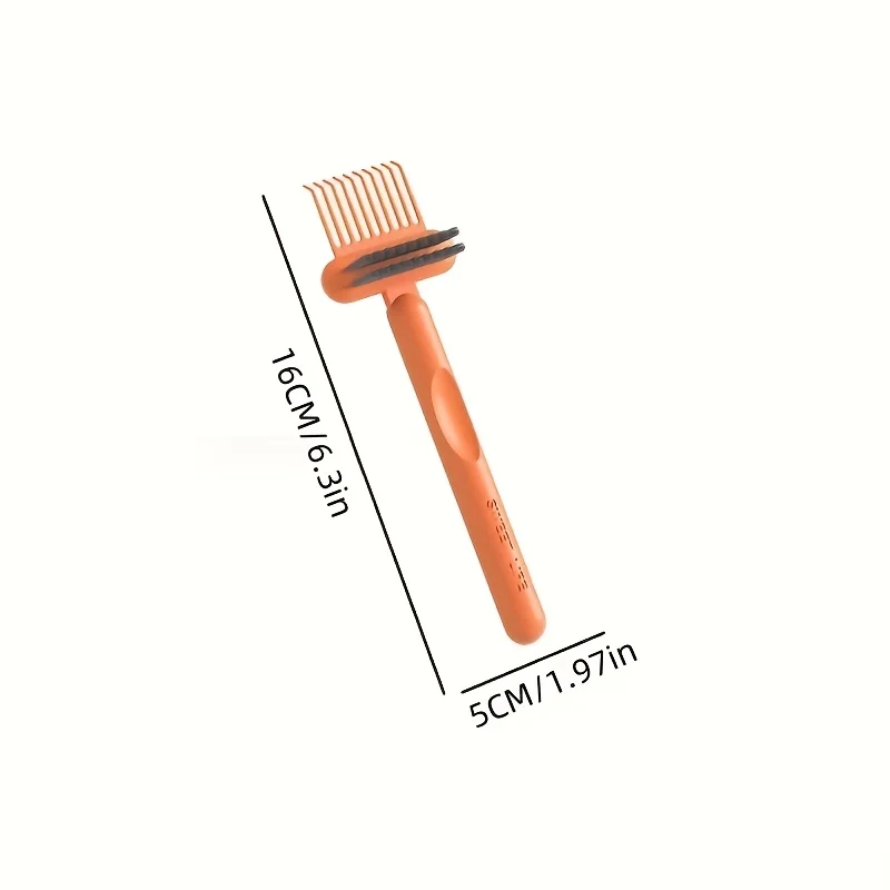 2In1 Comb Cleaning Brush Hairbrush Cleaner Rake Comb Embedded Tool Mini Hair Dirt Remover For Removing Hair Dust Home Salon Use photo 4