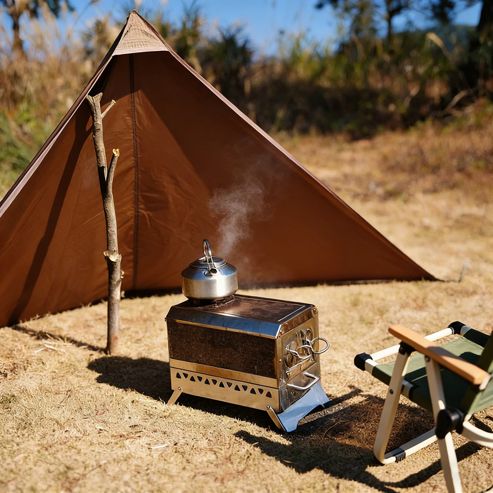 Stove Windbreak Camping Windshield Stove Windscreen Outdoor BBQ Wind Shield Camp Equipment Windproof Gear for Firewood Cooking photo 2