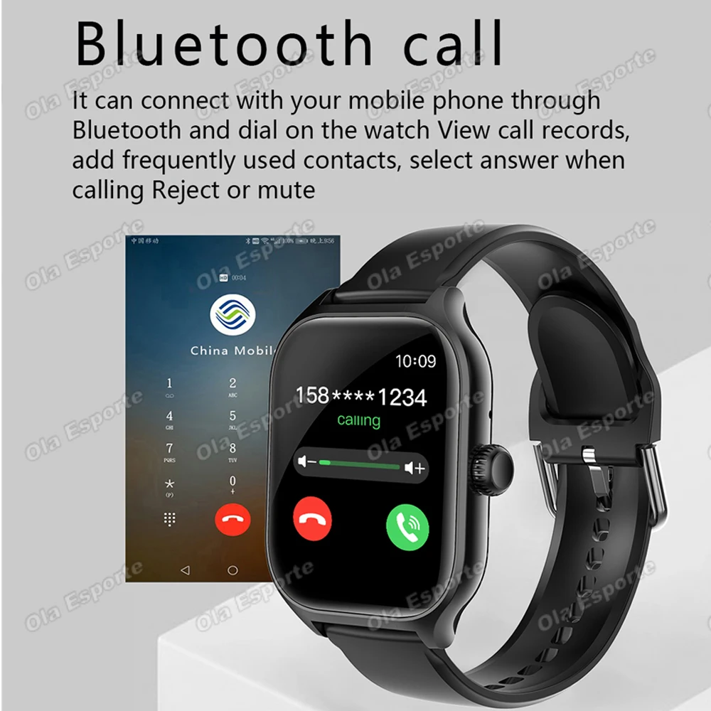 2026 New Men's Smart Watch Women's Gift Heart Rate Blood Oxygen ECG Sports Fitness Watch Electronics BT Call Outdoor Smartwatch photo 2