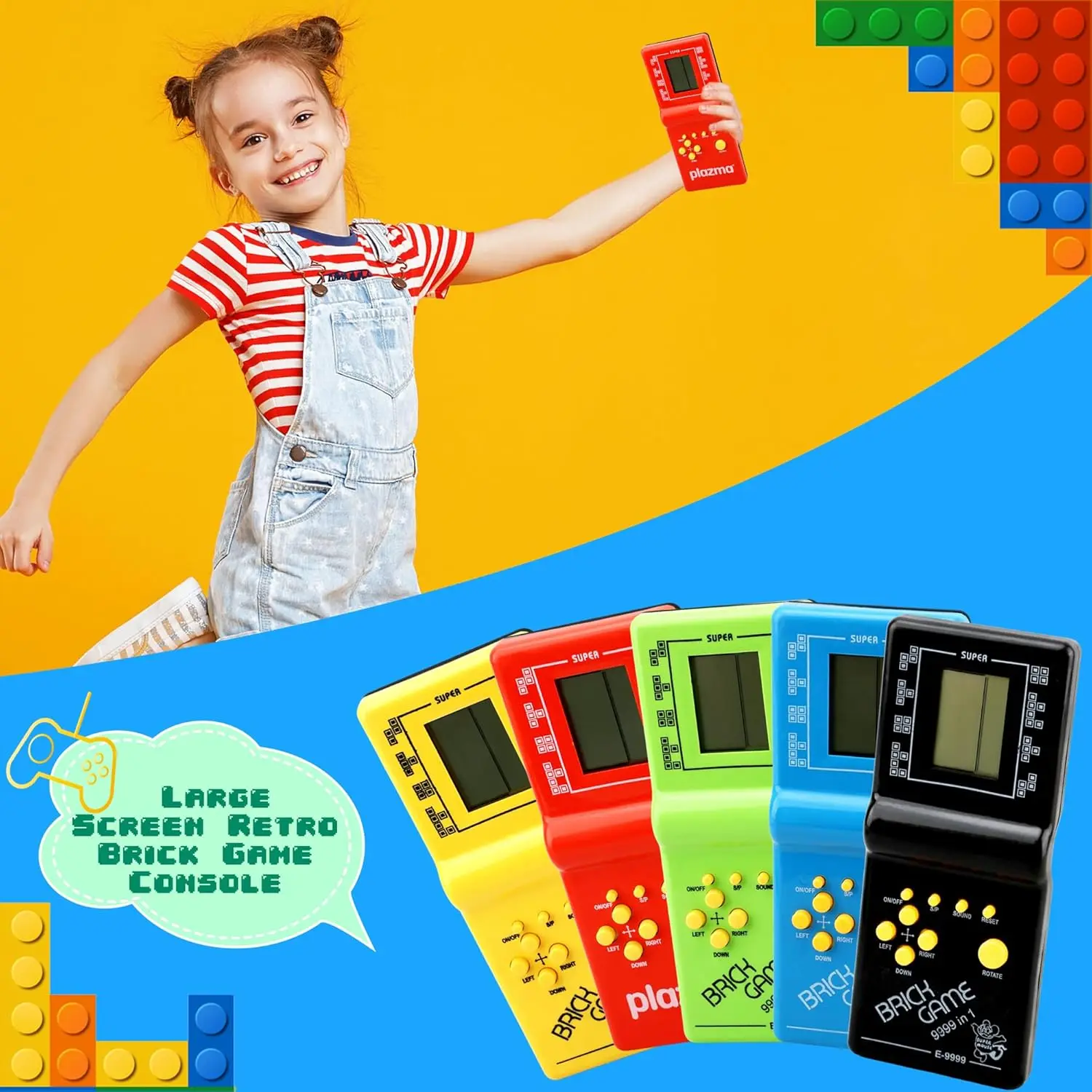 3.5" Game Console For Tetris Console Retro Handheld Game Players Mini Children's Nostalgic Pocket Games Machine Kids Puzzle Toys photo 6