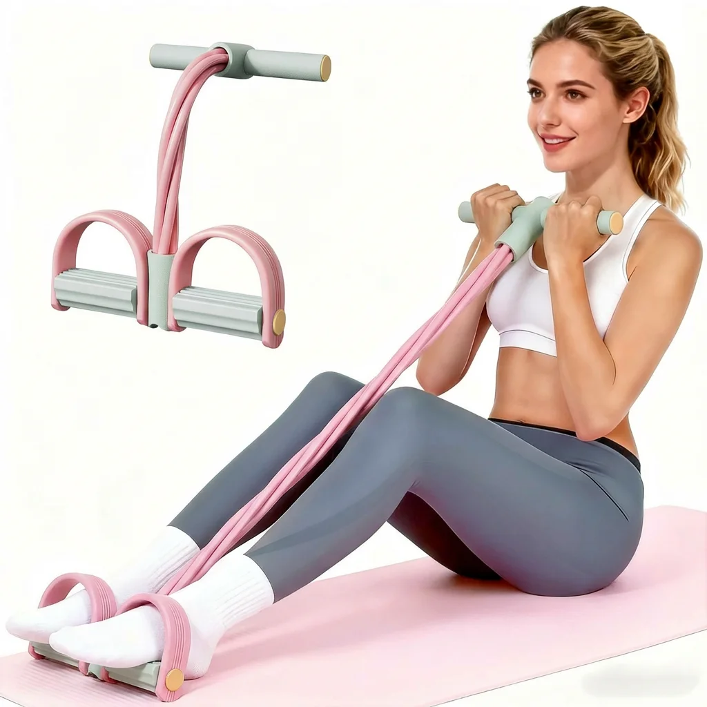 Adjustable Resistance Foot Pedal Resistance Band Home Gym Equipment for Waist Leg Arm Full Body Training photo 1