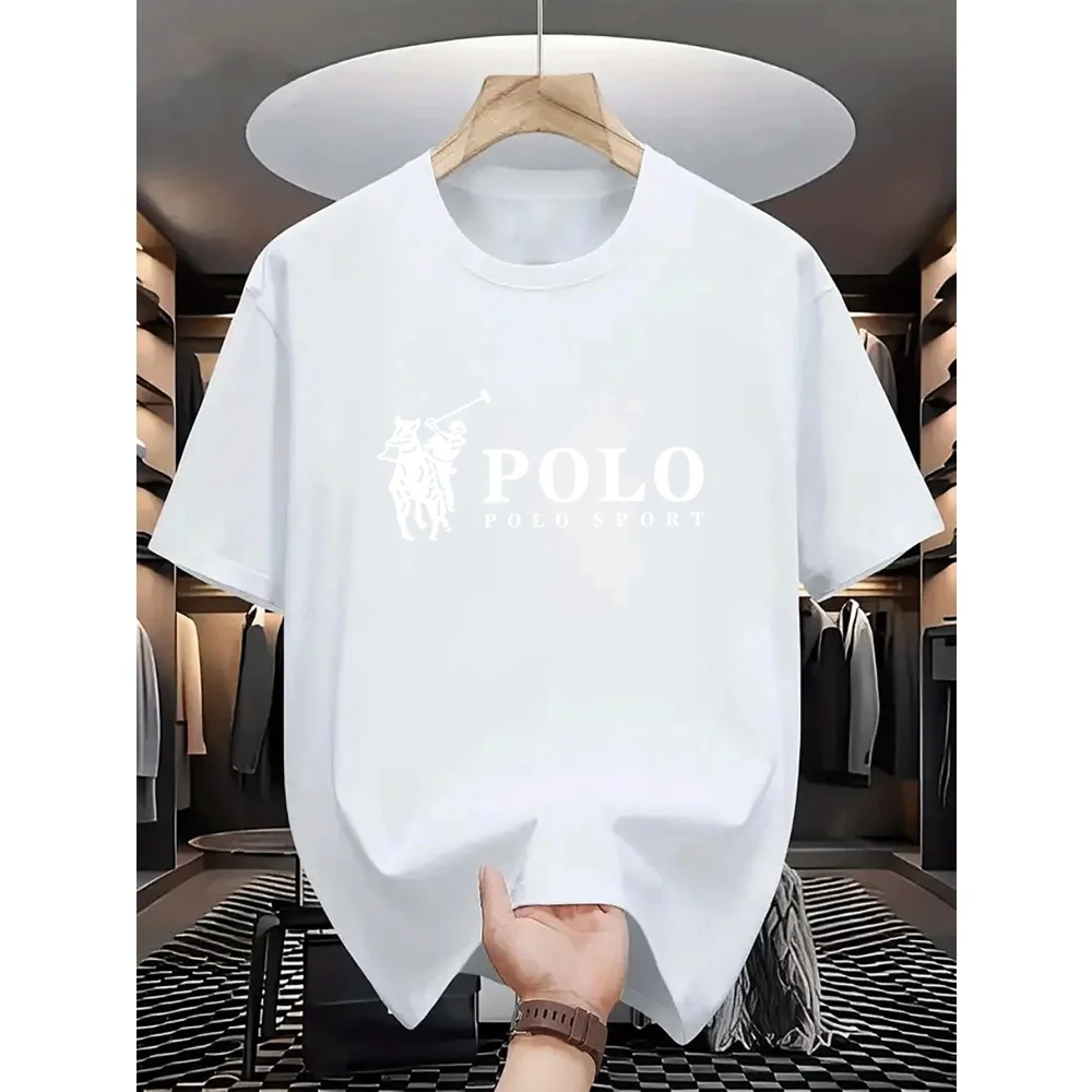 Classic Graphic Print T-shirt Polyester Crew Neck Regular Fit Men Women Daily Wear Tops photo 5