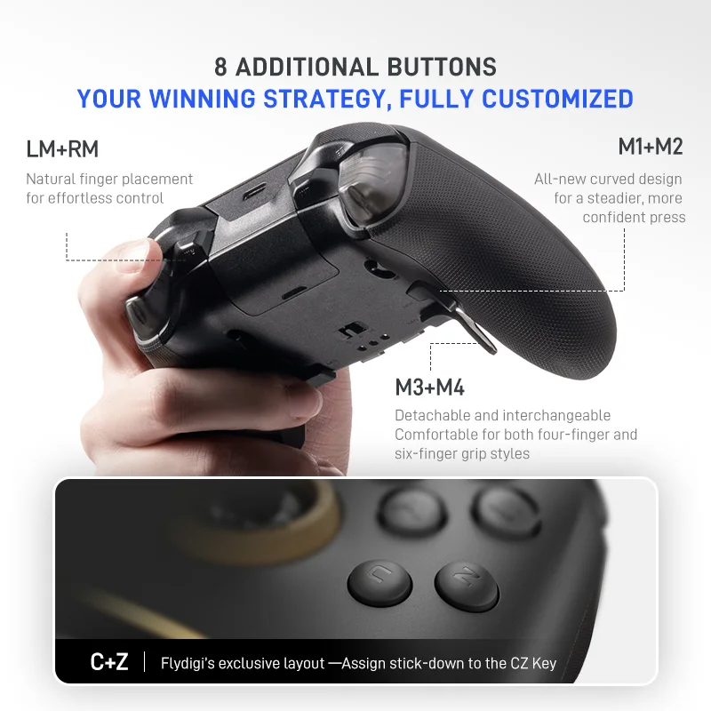 In Stock Flydigi Vader 5 Pro V2 Global Version Wireless Bluetooth Gamepad Controller Multi-Platform for PC NS2 Mobile Steam photo 3