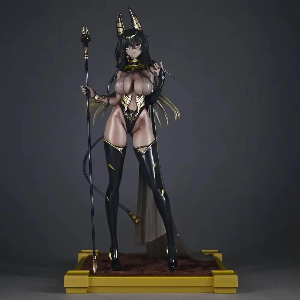 Anime Figure Egyptian Style Anubis Girl Statue Dark Skin Collectible Model Desktop Decoration Gift For Adult Collectors photo 4