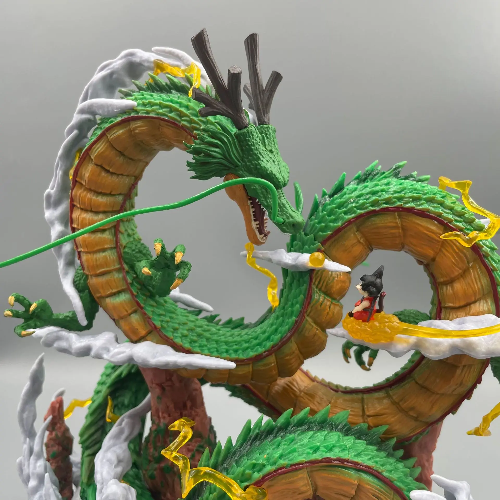 24cm Dragon Ball Anime Figure Shenron Figure Goku And Shenron Figurine Model Pvc Statue Doll Collection Room Toy Gifts photo 5