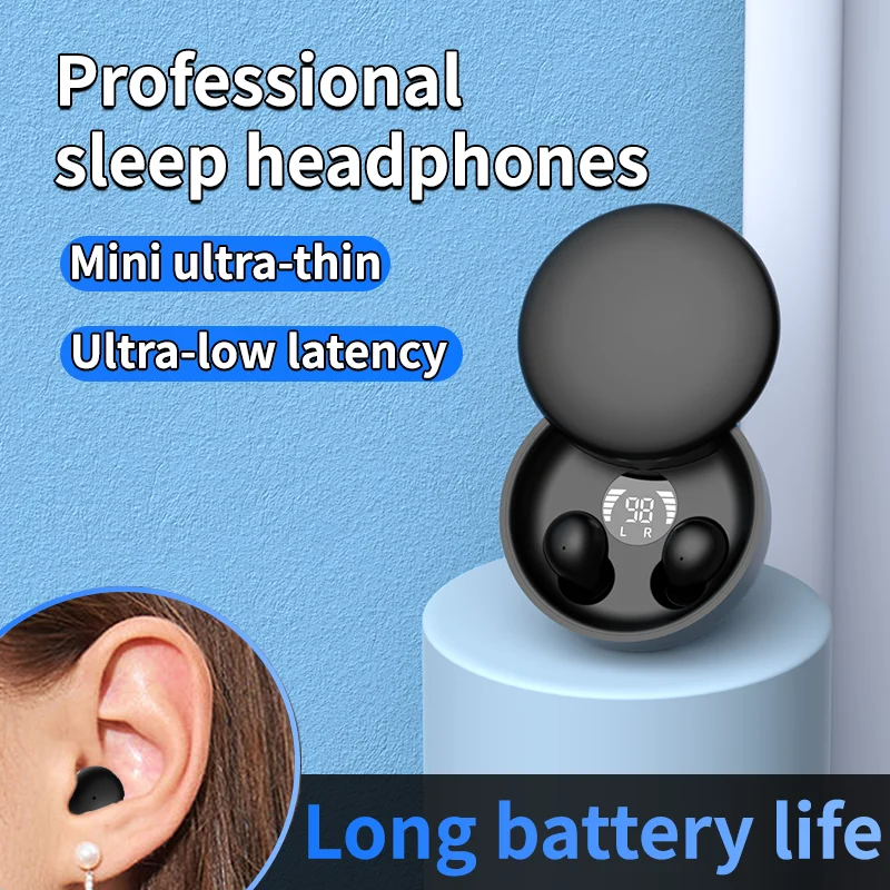 SK26 Bluetooth 5.4 Wireless Earphones Small Earbuds Sleeping Sport Invisible Headphones Bass Sound Quality Headset Sliding Cover photo 5