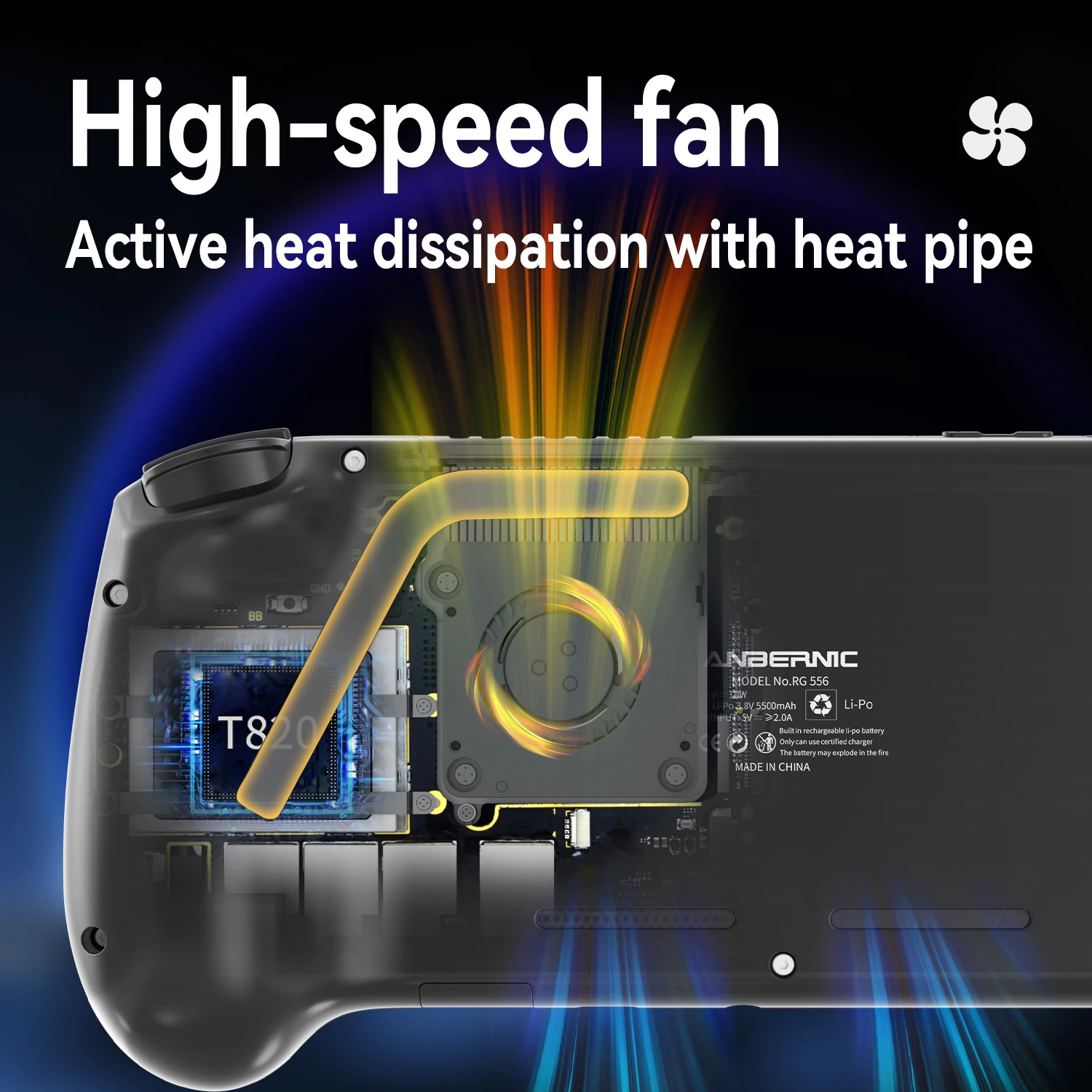 ANBERNIC RG556 Retro Handheld Game Android 13 5.48 inch Touch OLED Screen Support DP WiFi Bluetooth Hall Rocker Battery 5500mAh photo 3