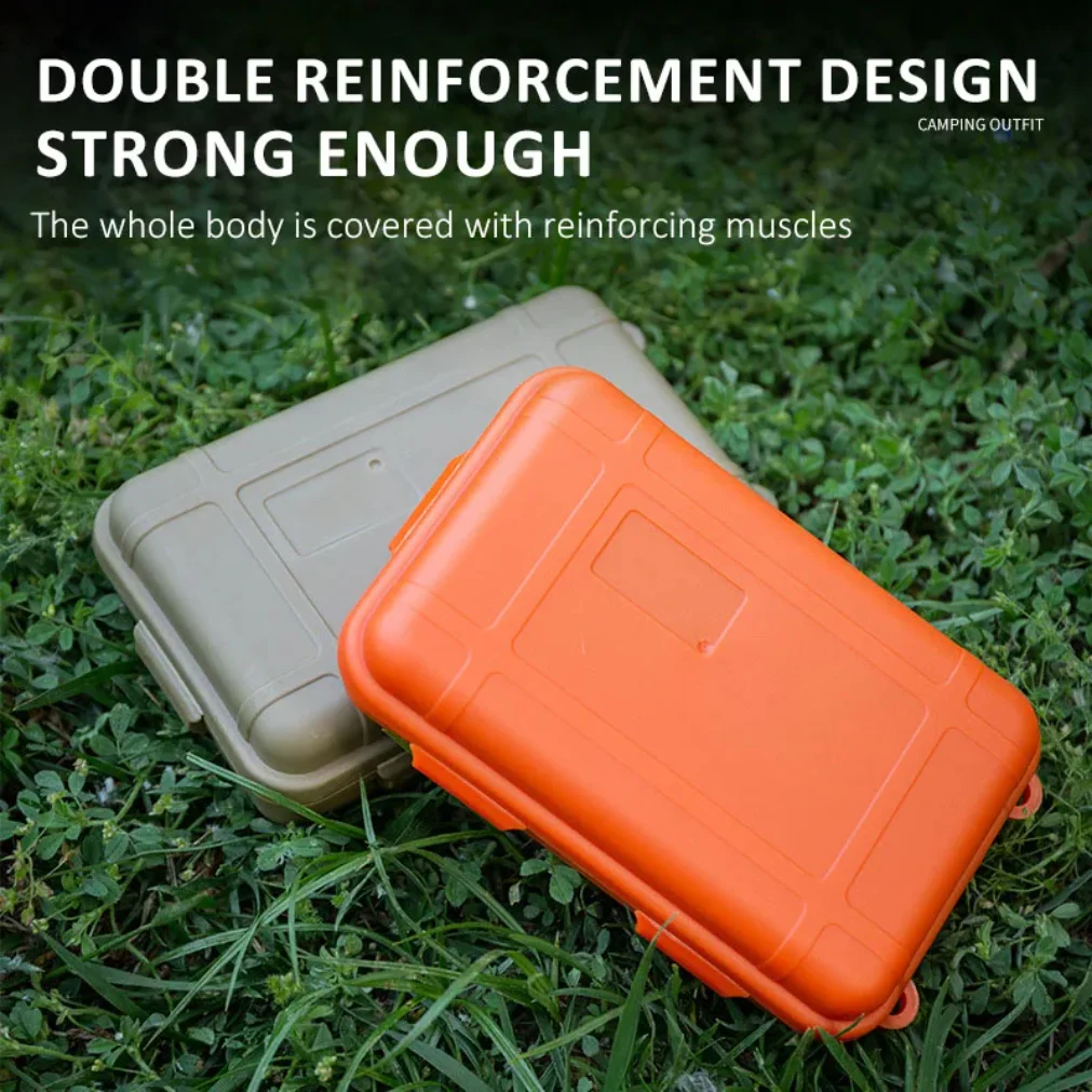 S/L/XL Size Outdoor Plastic Waterproof Sealed Survival Box Container Camping Outdoor Travel Storage Box Fishing Tackle Bag photo 3