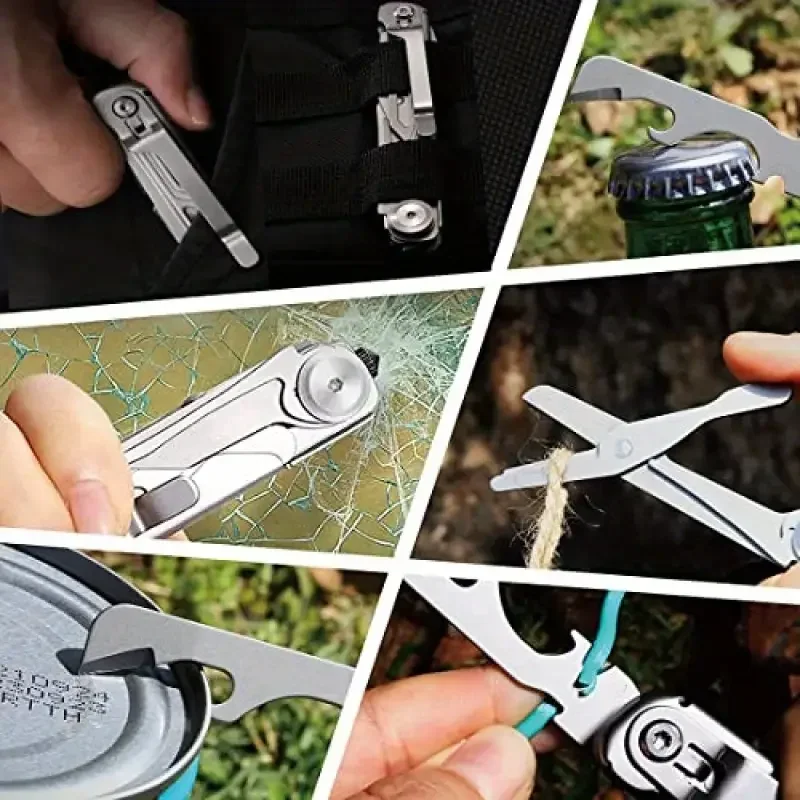 1Pc Pocket Multitool Knife,Durable & Versatile with Scissors & Bottle Opener - Ideal for Outdoor Adventures & Camping photo 6