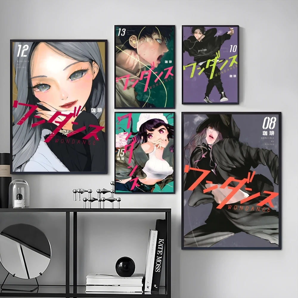 W-Wandance Comics Anime Painting Calligraphy Canvas Poster Art for Bedroom Living Room Home Decor Wall Decoration Decals Gift photo 2