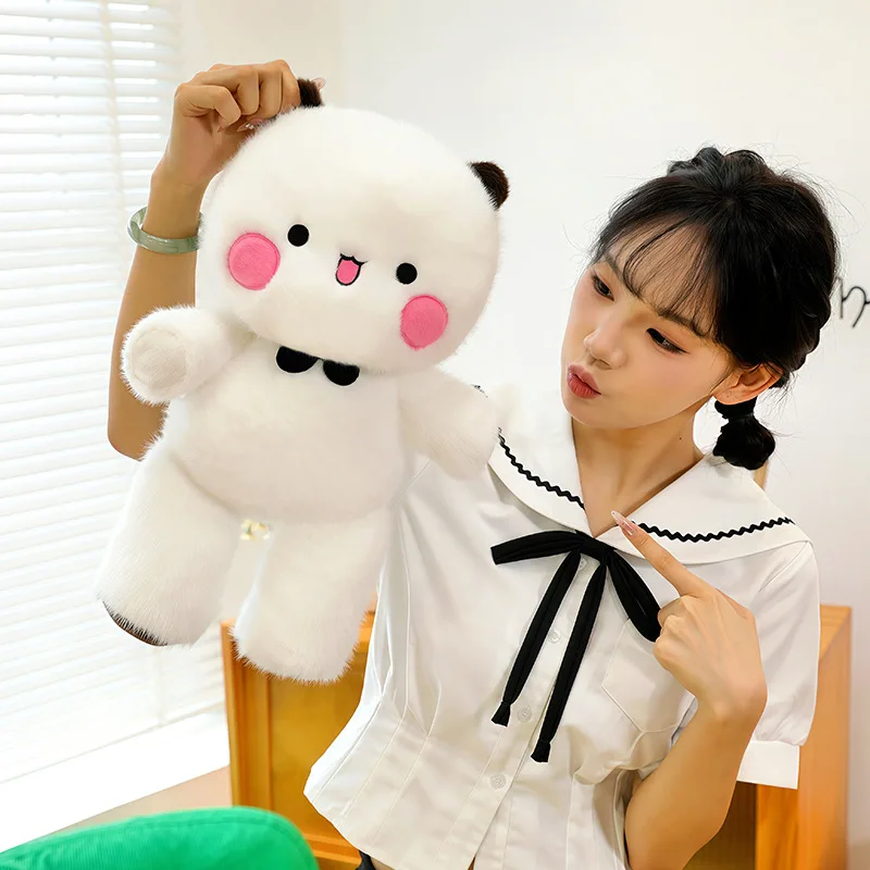 Hot Yier And Bubu Cute White Bear Plush Toy Soft Stuffed Doll Adorable Fluffy Animal Pillow Home Decor Birthday For Adults photo 4