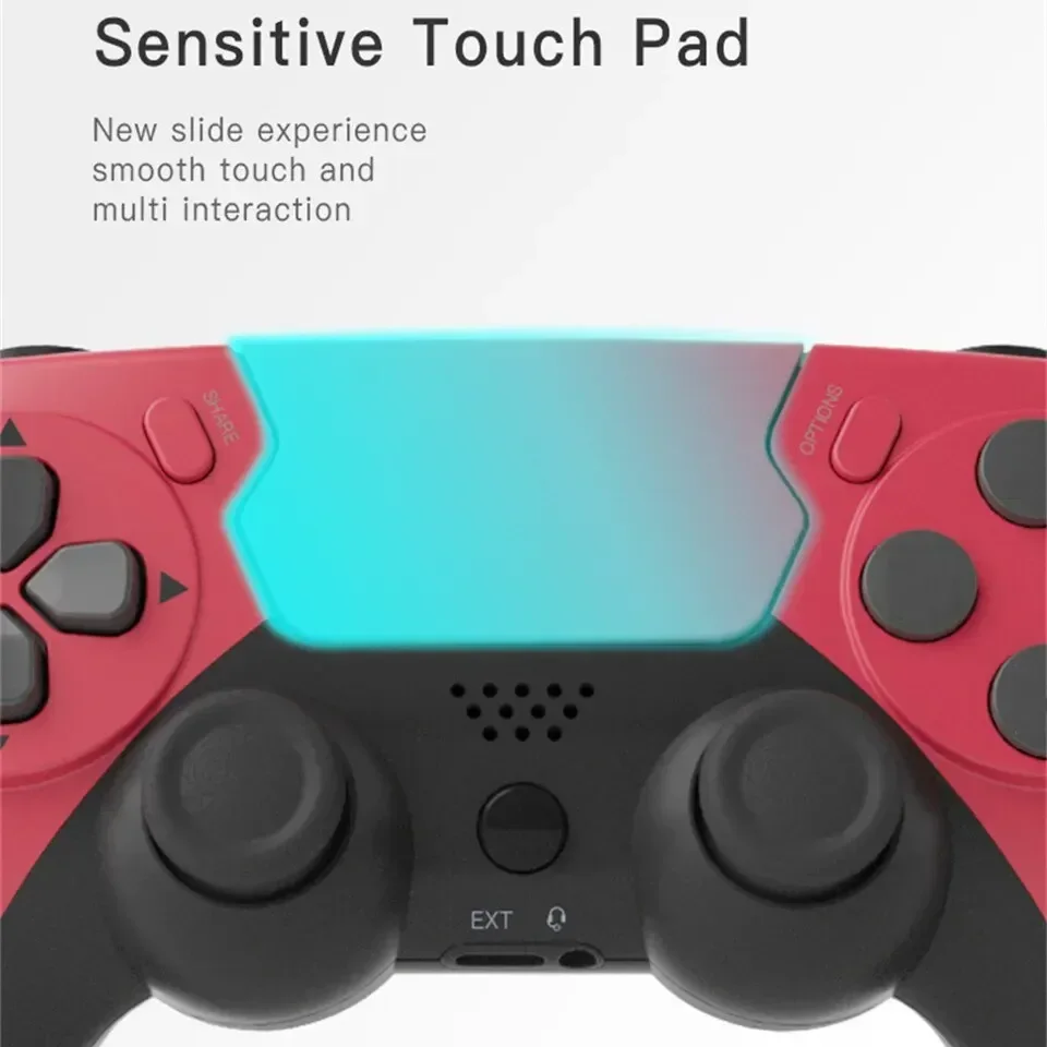 GAMINJA New Wireless Gamepad P48 with Six Axis Gyroscope Game Controller For PS4 PS3 Console Dual Vibration PC Joystick photo 2
