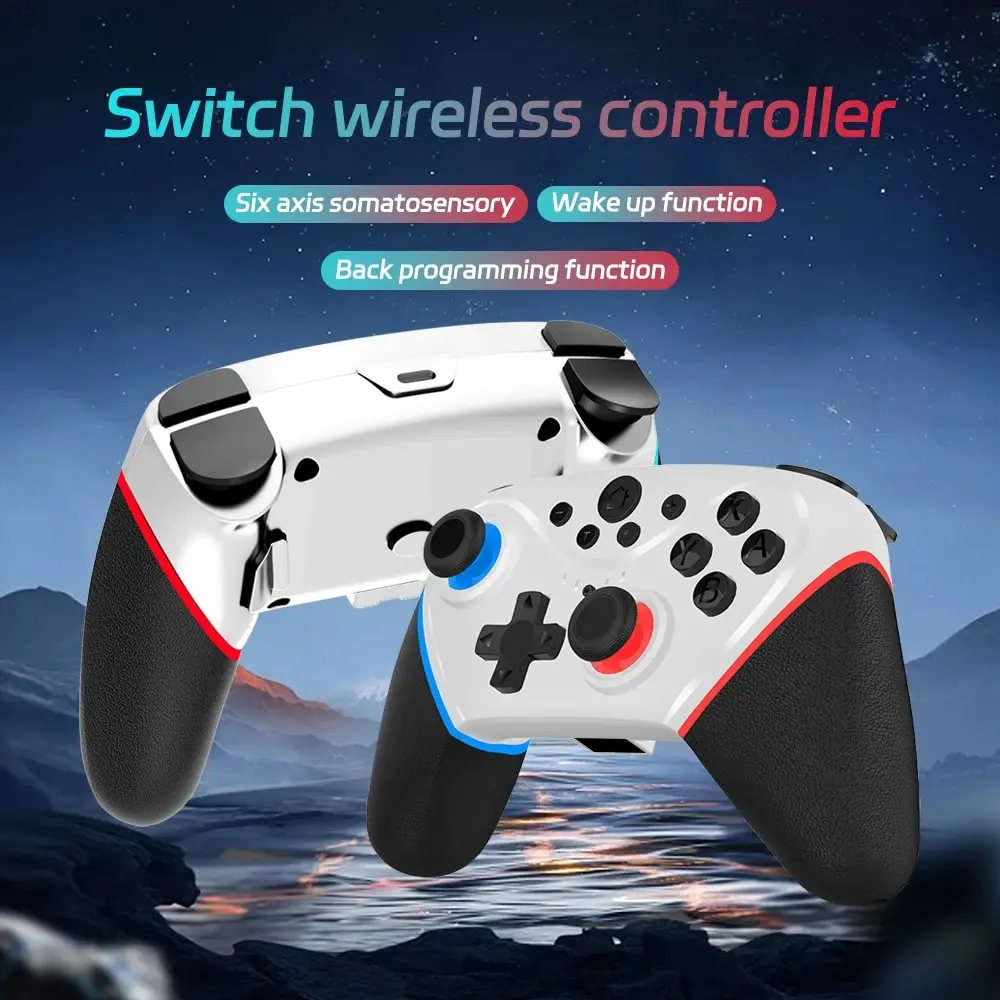 Wireless Switch Controller Compatible with Switch/Lite/OLED Remote Supports Multi-Platform with Turbo, Wake-up Function photo 1