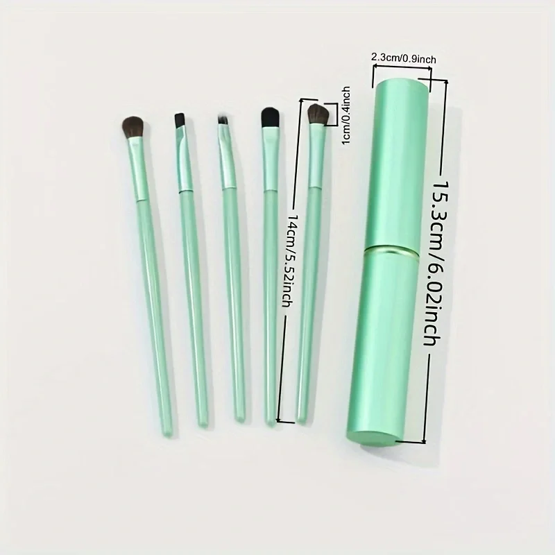 5pcs Eye Brush Set Blush Eyeshadow Brushes Delicate Soft Tools Foundation Blush Blending Beauty Makeup Brush Sets photo 3