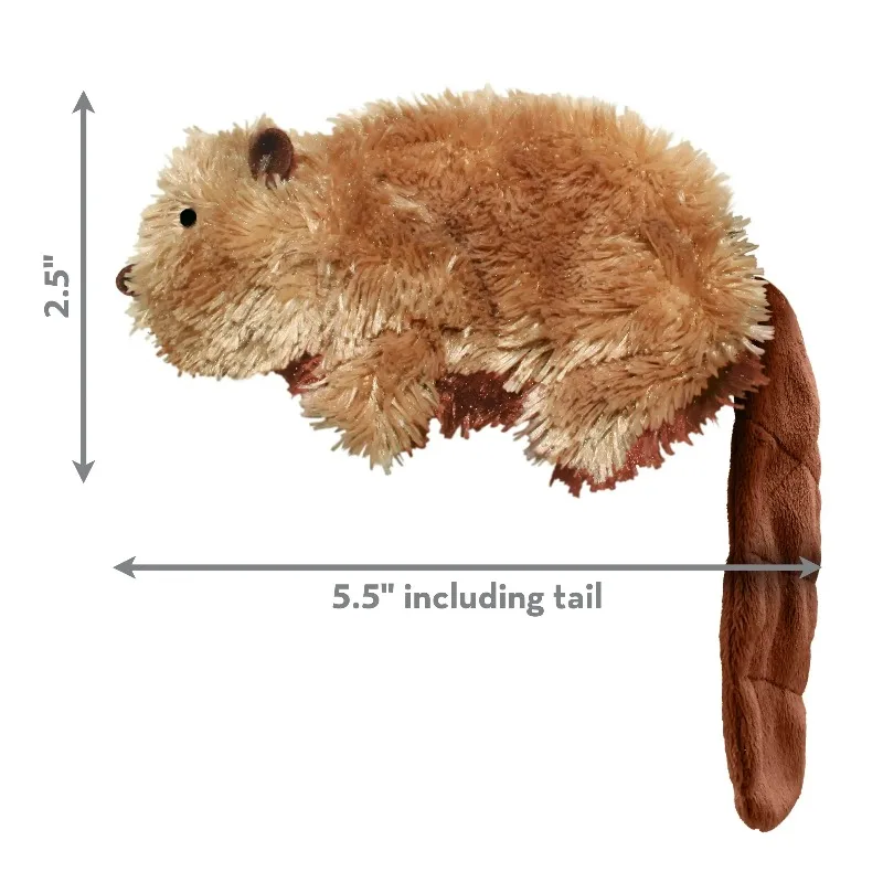 Dog Toy with Squeaker, Beaver, Small for Dogs Up to 20 lbs photo 1