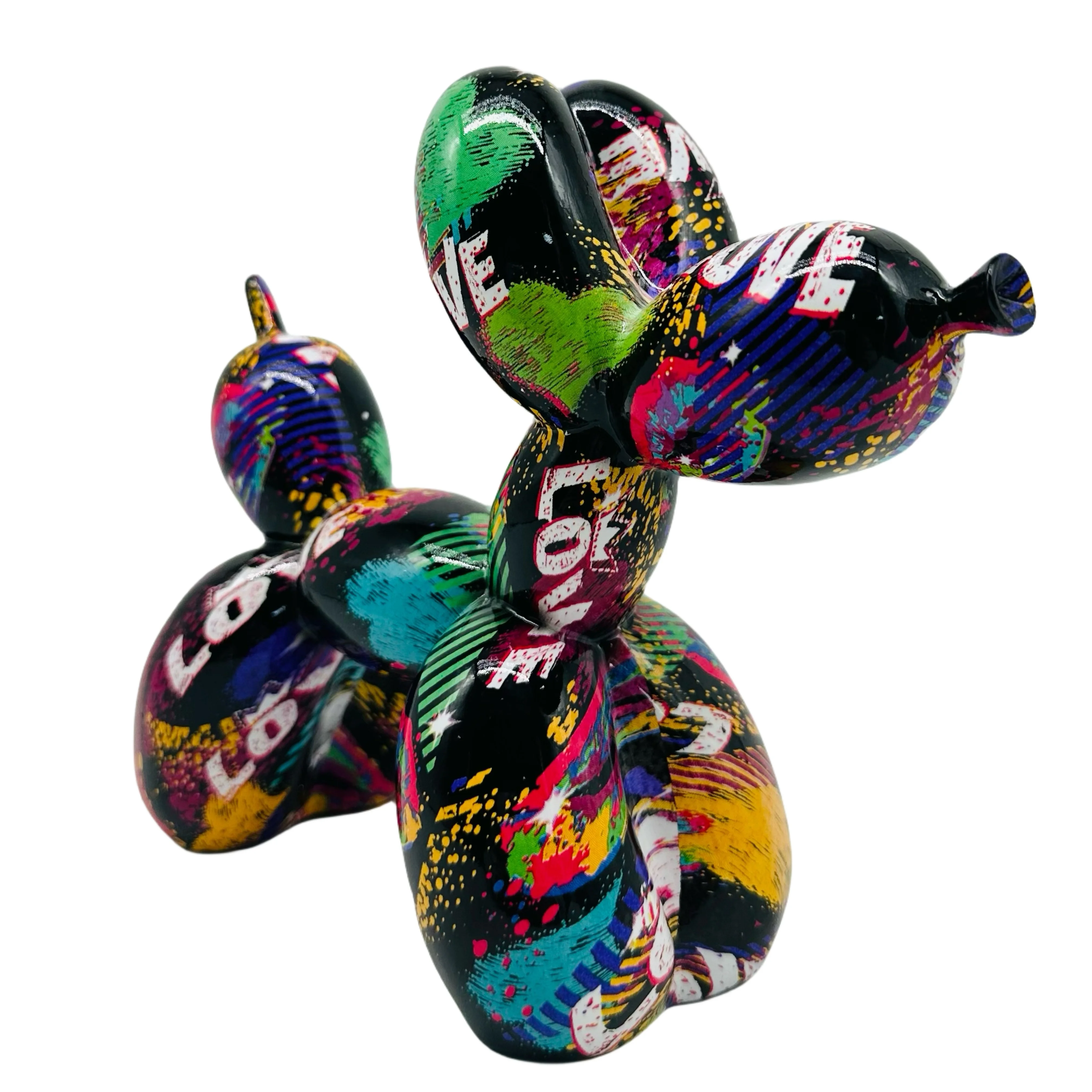 Resin LOVE Balloon Dog Statue,Hip-Hop Art Decor, Alphabet Animal Theme, Indoor & Outdoor Ornament for Valentine'S & Mother'S Day photo 3